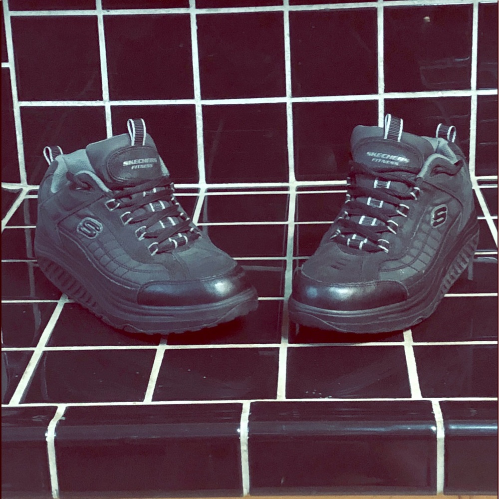 Skechers Shape UPs Fitness Black Size 10 USA